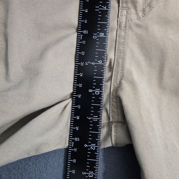 Volcom Men 31 Tan 10.5" Inseam Chino Flat Front Skater Shorts - Picture 11 of 13